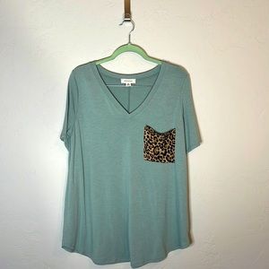Leopard Pocket Tee